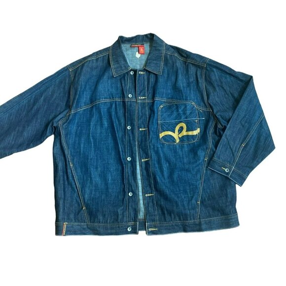 Rocawear Blue Denim Jean Button Down Jacket sz 3xl - Picture 4 of 9